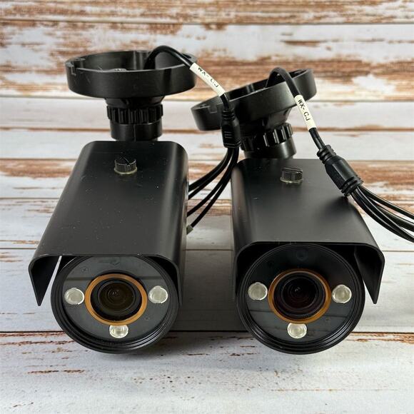 Lot of 2 Avalonix HD IR Night Vision Surveillance Cameras Black - Picture 1 of 6